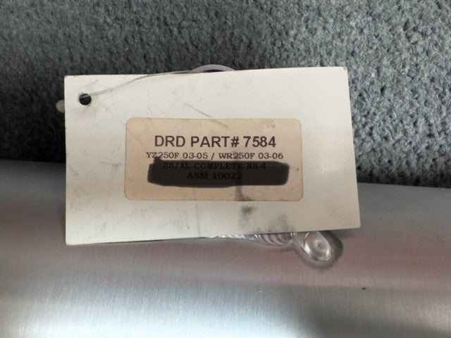 2003-05 YAMAHA YZ250F (03-06 WR250F) DR.D NS-4 SILENCER/MID-PIPE SECTION ONLY