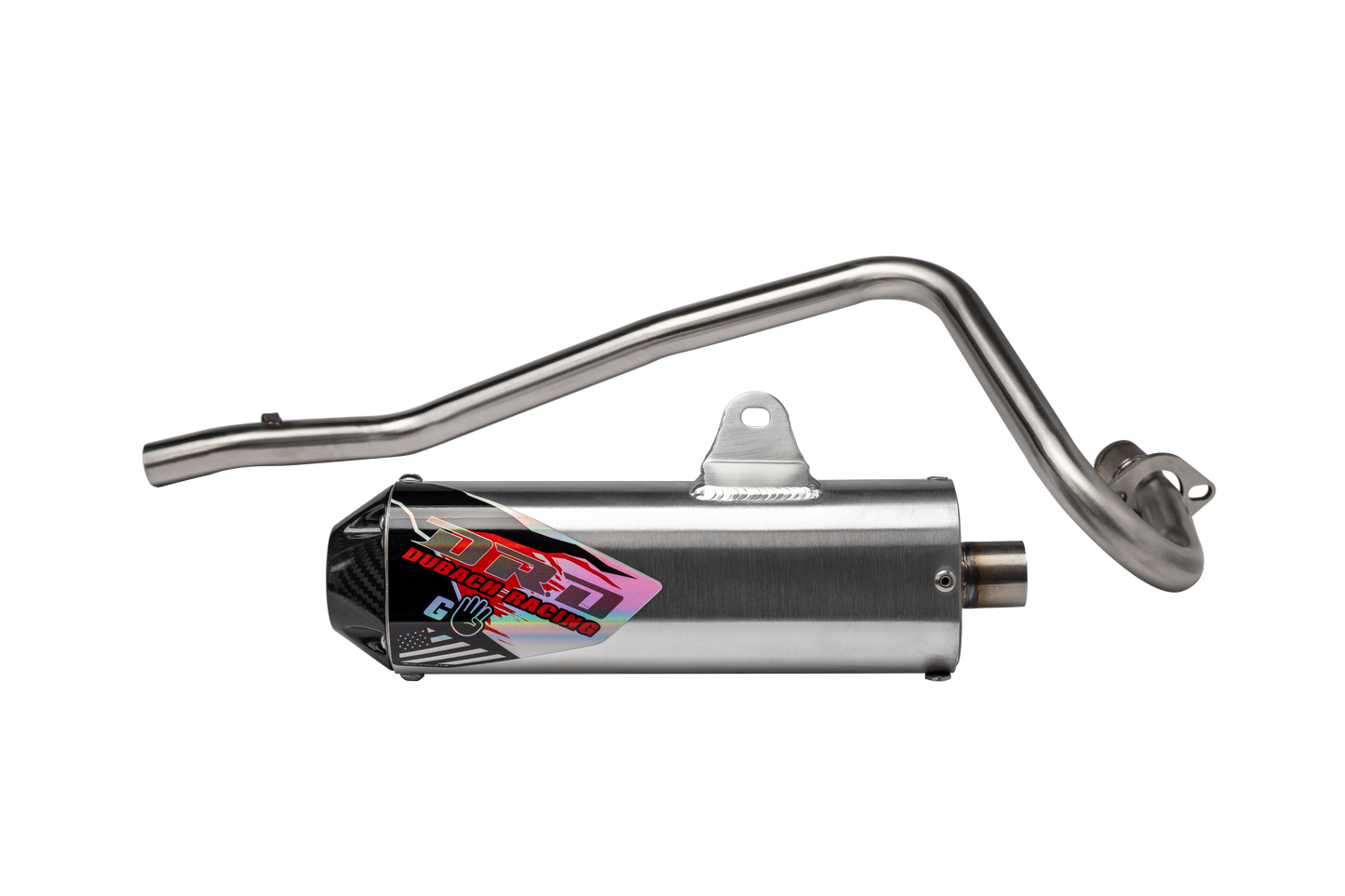 2001-13 Honda CRF80 / CRF100 G4 Full System Exhaust - Carbon Fiber End Cap