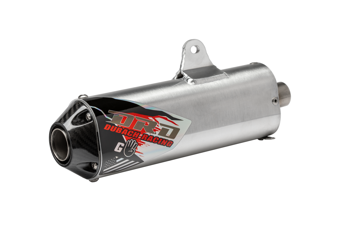 2001-13 Honda CRF80 / CRF100 G4 Full System Exhaust - Carbon Fiber End Cap